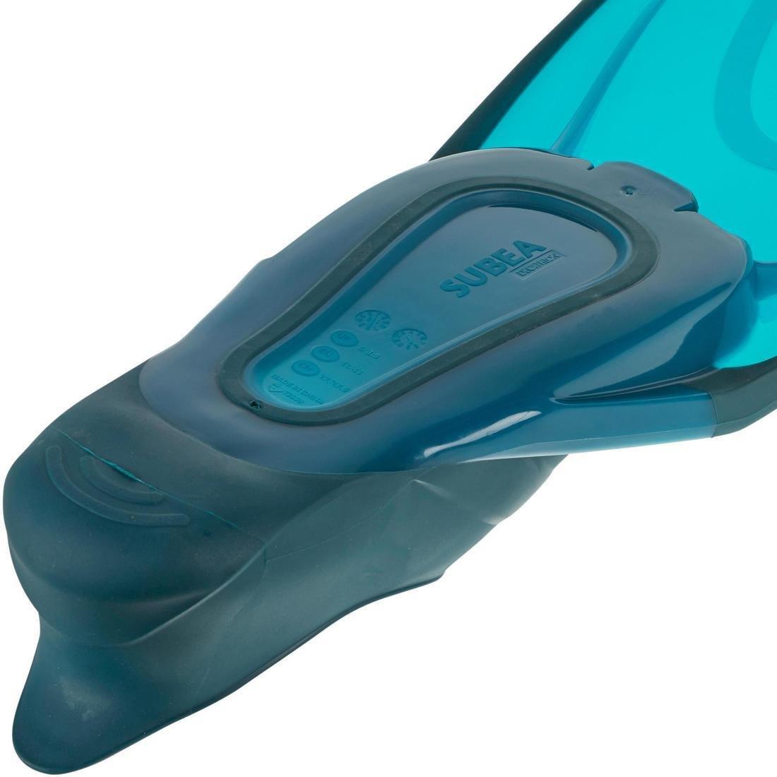 520 Adult Snorkelling Fins - And, Dark Petrol Blue, , large image number 1