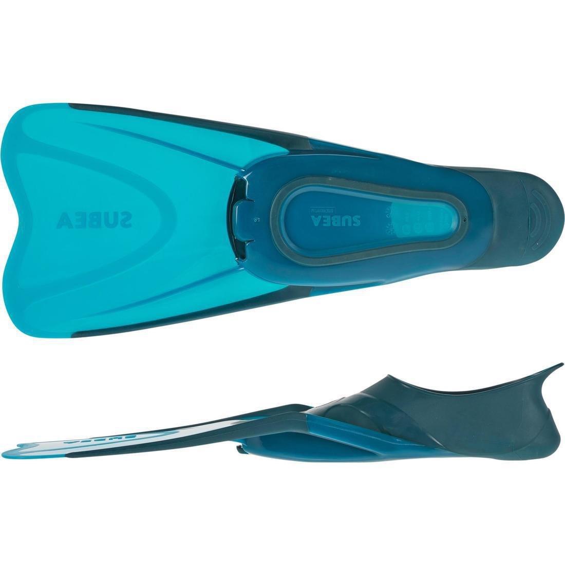 520 Adult Snorkelling Fins - And, Dark Petrol Blue, , large image number 2