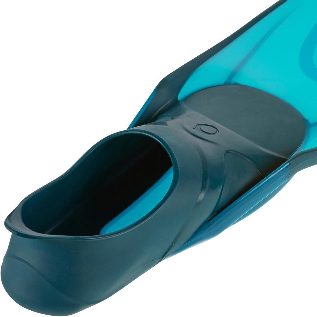 520 Adult Snorkelling Fins - And, Dark Petrol Blue, , large image number 4
