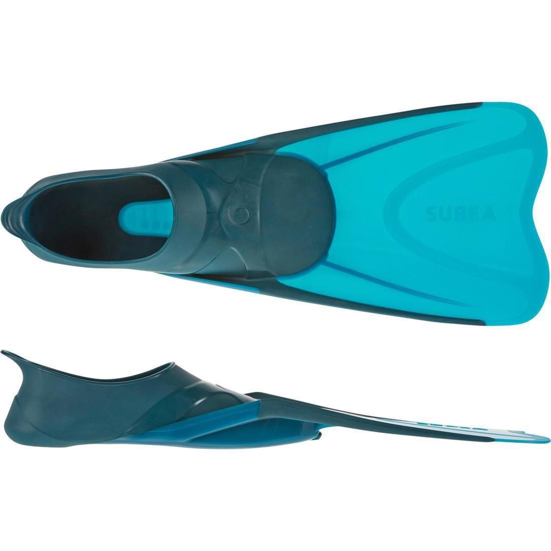520 Adult Snorkelling Fins - And, Dark Petrol Blue, , large image number 5