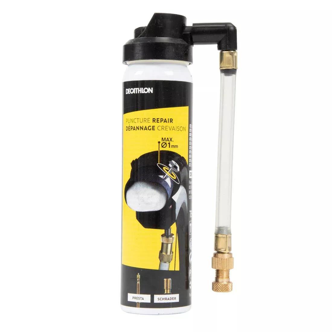 Bike Presta/Schrader Puncture Repair Spray, No Color, large image number 0