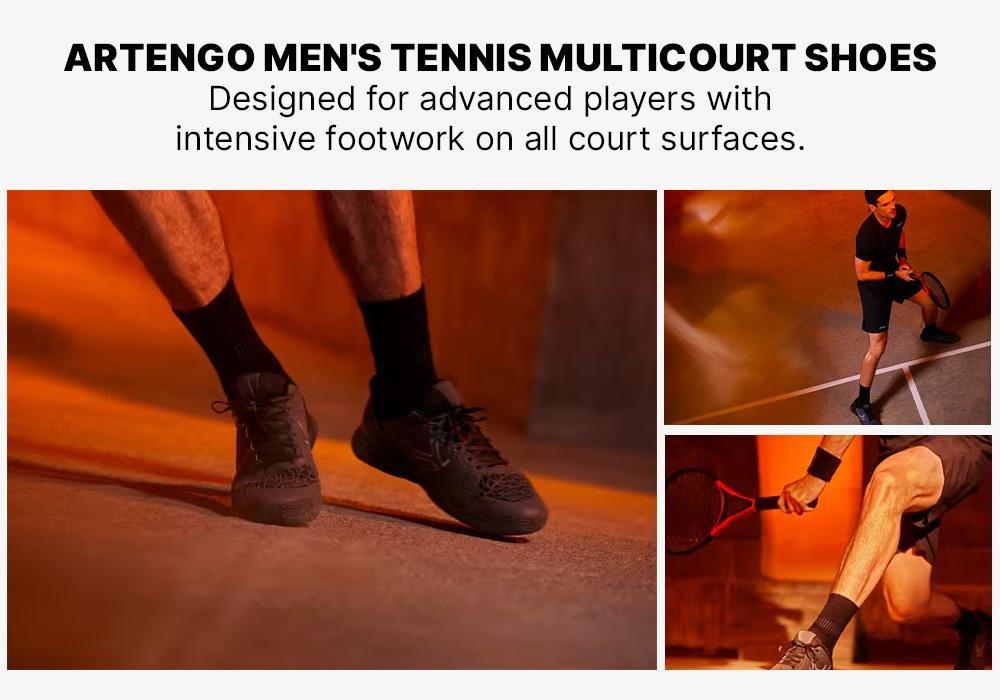 Men Tennis Multicourt Shoes Strong Pro, Grey, No Color, medium