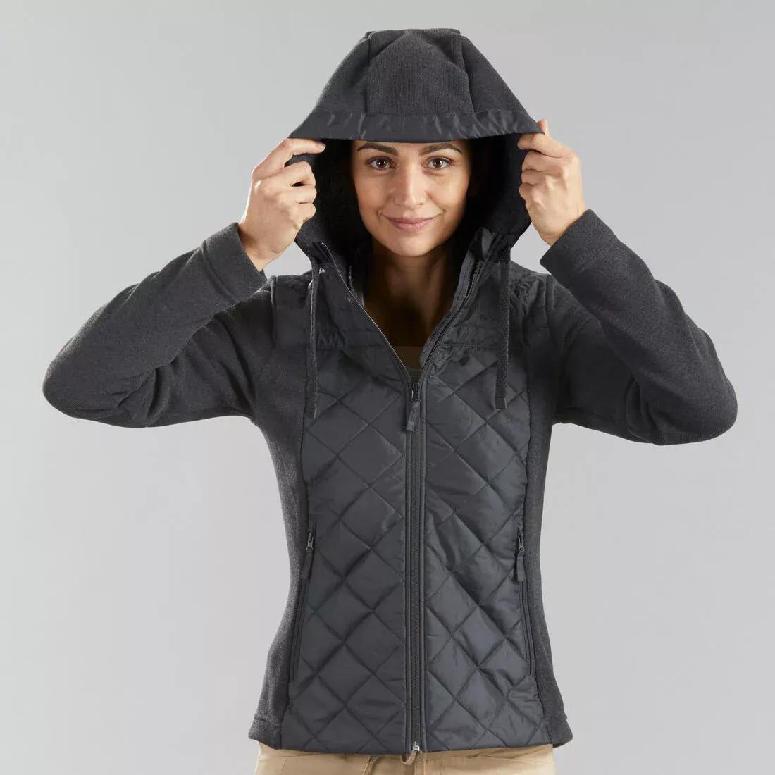 Arpenaz Womens Hiking Pllover, Navy/ Black, No Color, large image number 9