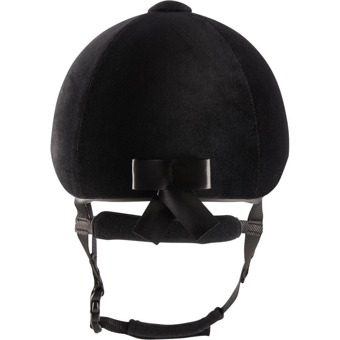 140 Velvet Horse Riding Helmet, Black, , large image number 3
