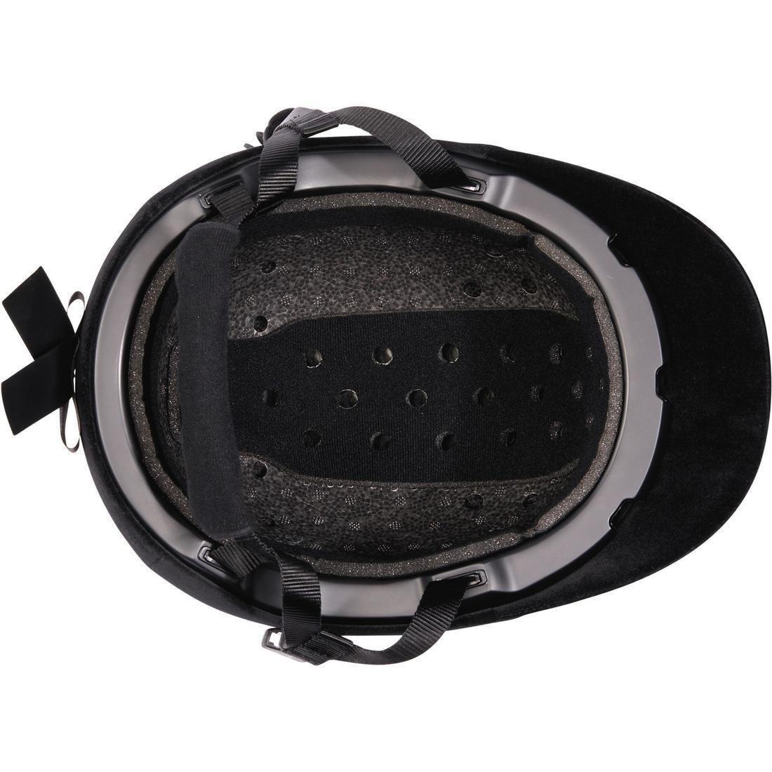 140 Velvet Horse Riding Helmet, Black, , large image number 7