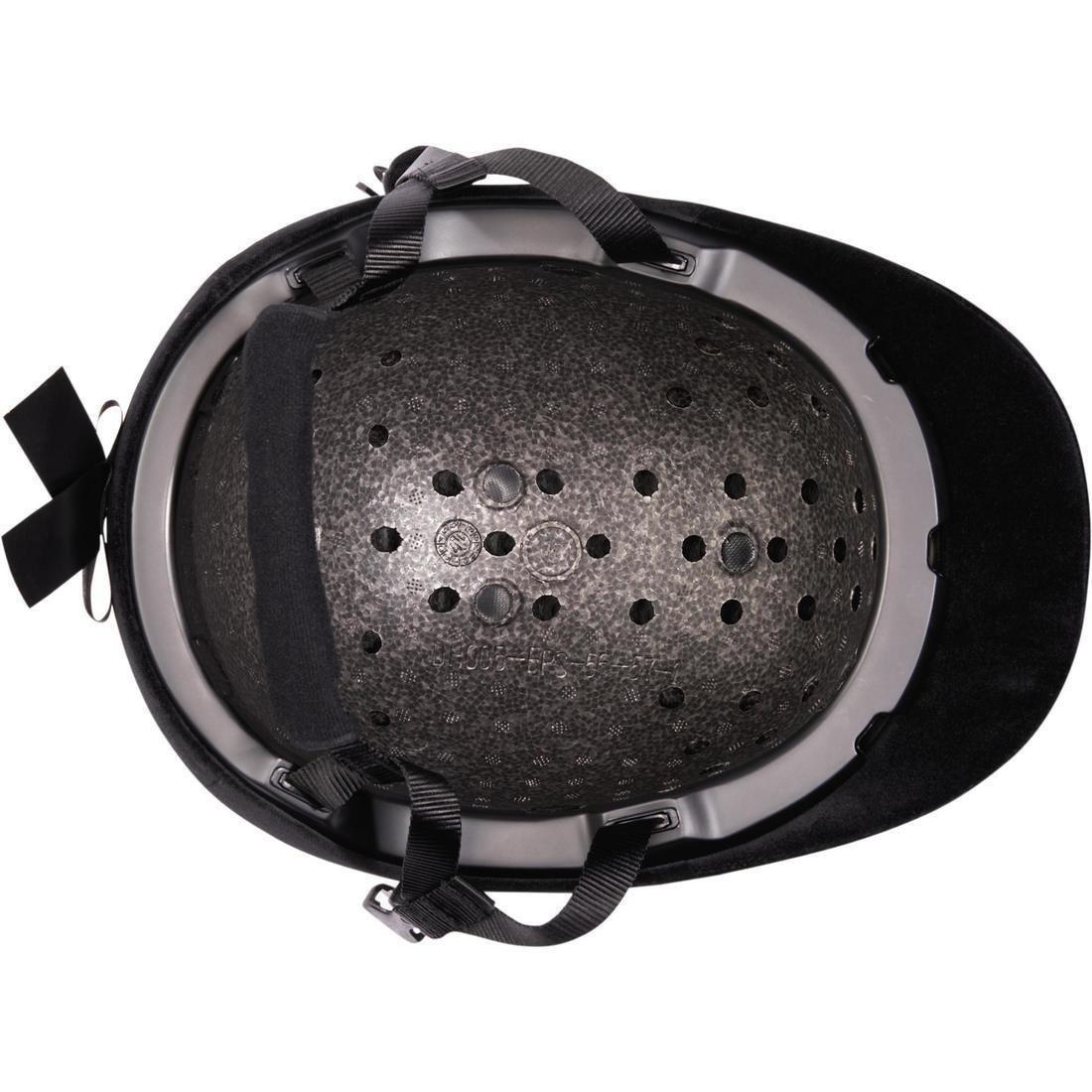 140 Velvet Horse Riding Helmet, Black, , large image number 11