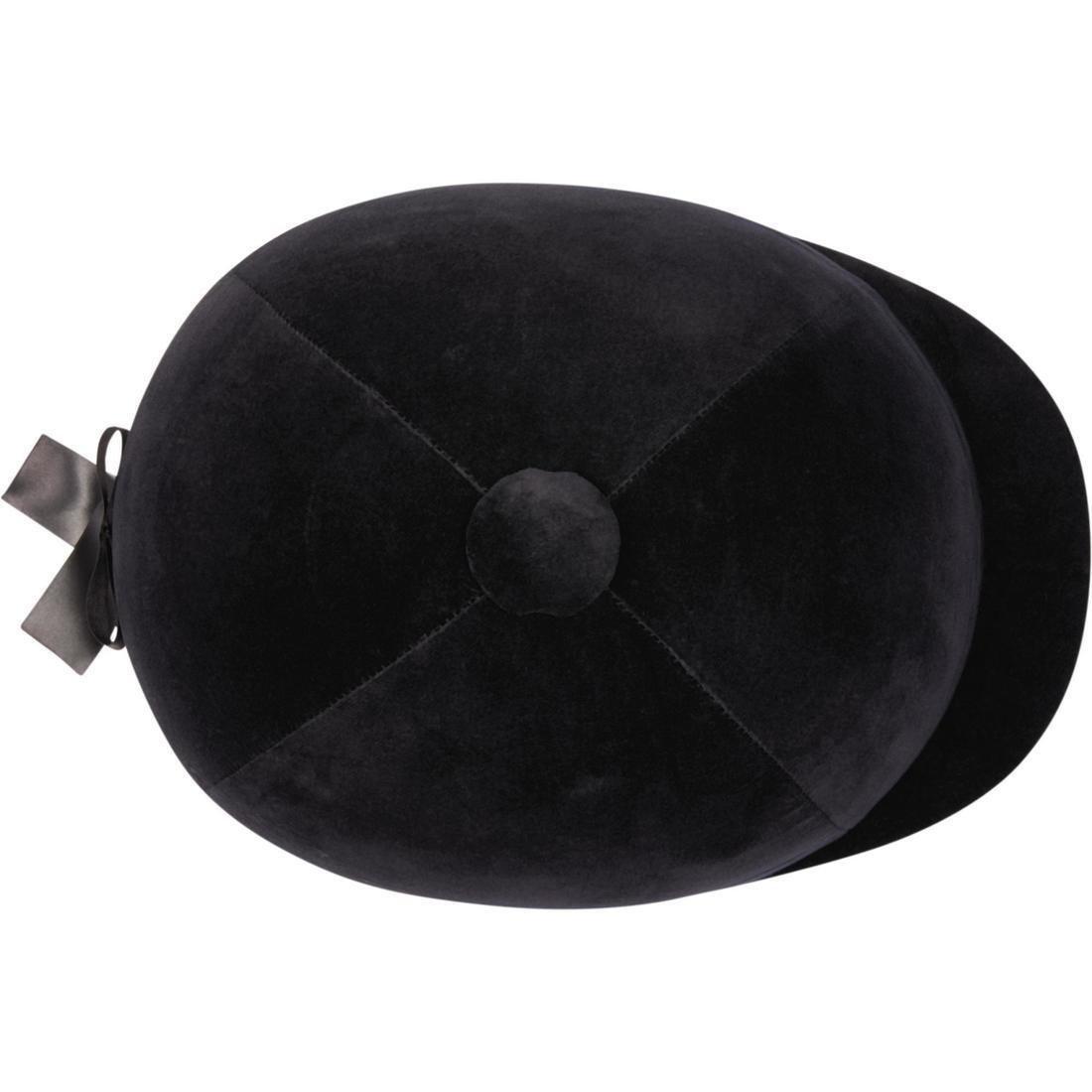 140 Velvet Horse Riding Helmet, Black, , large image number 12