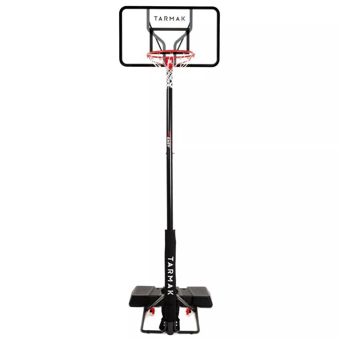 Polycarbonate B100 Easy Basketball Basket Tool-Free Adjustment, Black, No Color, large image number 0