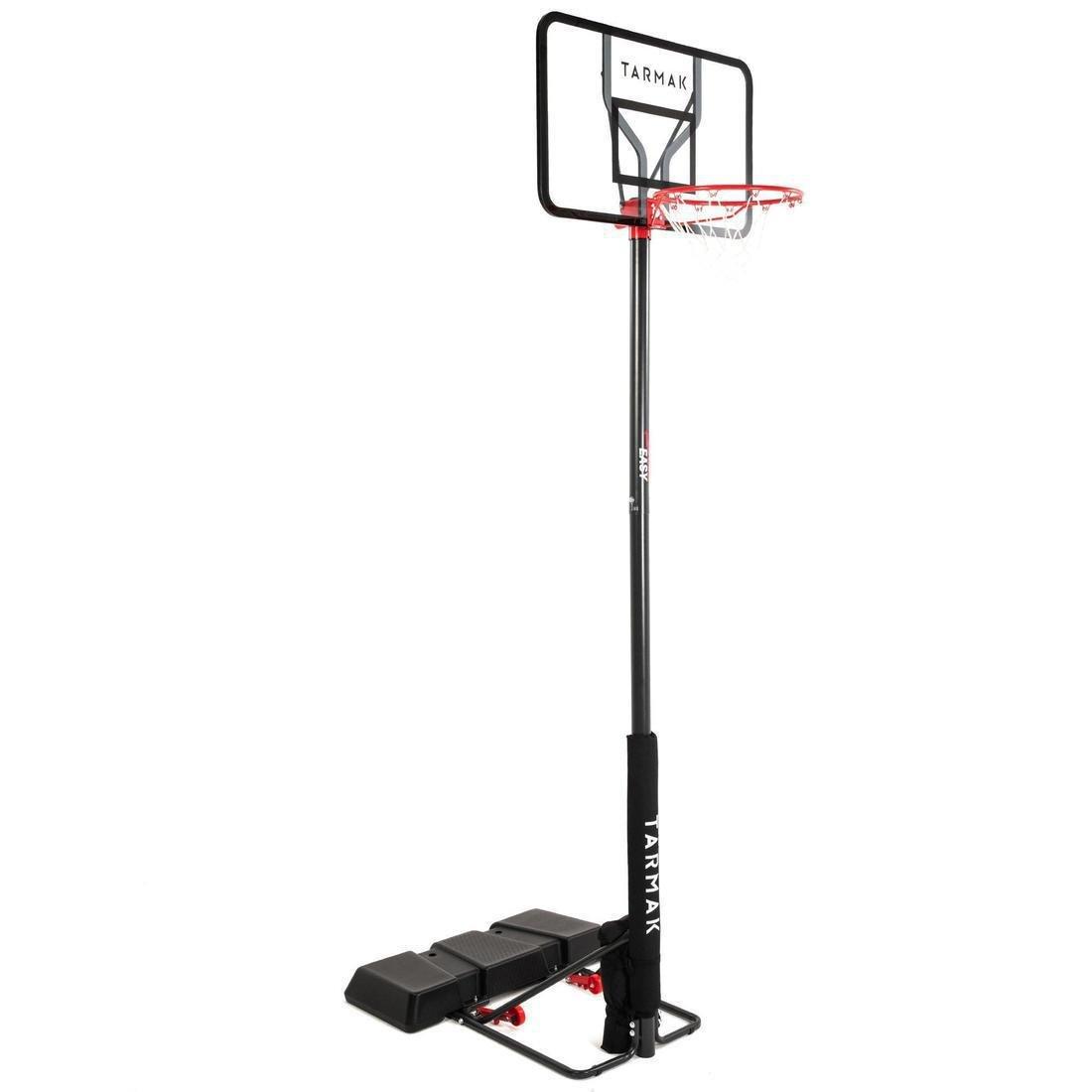 Polycarbonate B100 Easy Basketball Basket Tool-Free Adjustment, Black, No Color, large image number 1