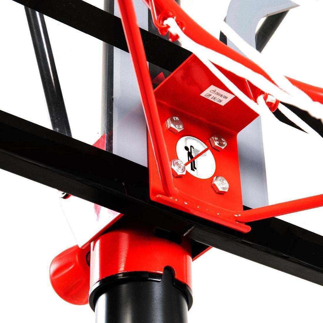 Polycarbonate B100 Easy Basketball Basket Tool-Free Adjustment, Black, No Color, large image number 9