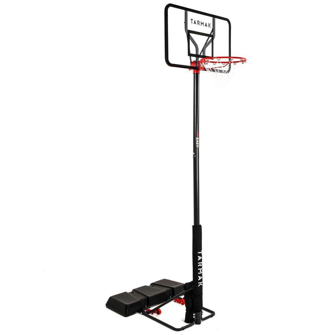 Polycarbonate B100 Easy Basketball Basket Tool-Free Adjustment, Black, No Color, medium