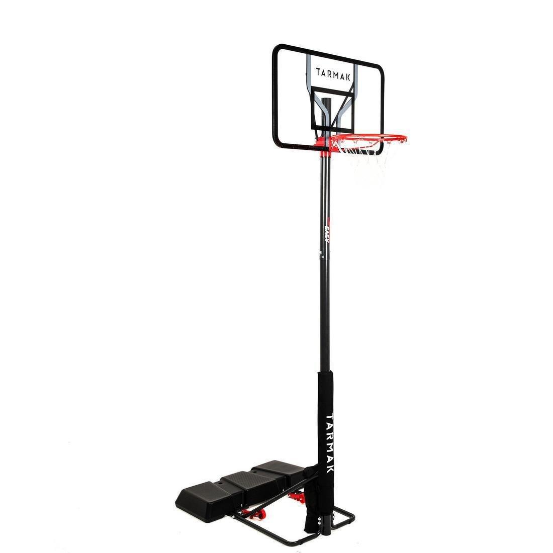 Polycarbonate B100 Easy Basketball Basket Tool-Free Adjustment, Black, No Color, medium