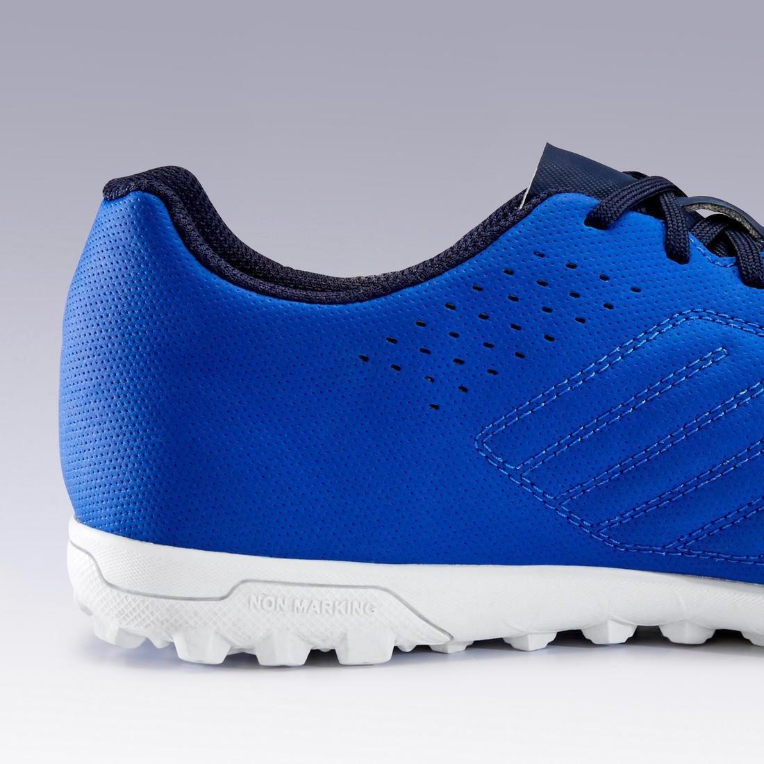 Adult Firm Pitch Football Boots Agility 140 Tf , Deep Indigo, No Color, large image number 4