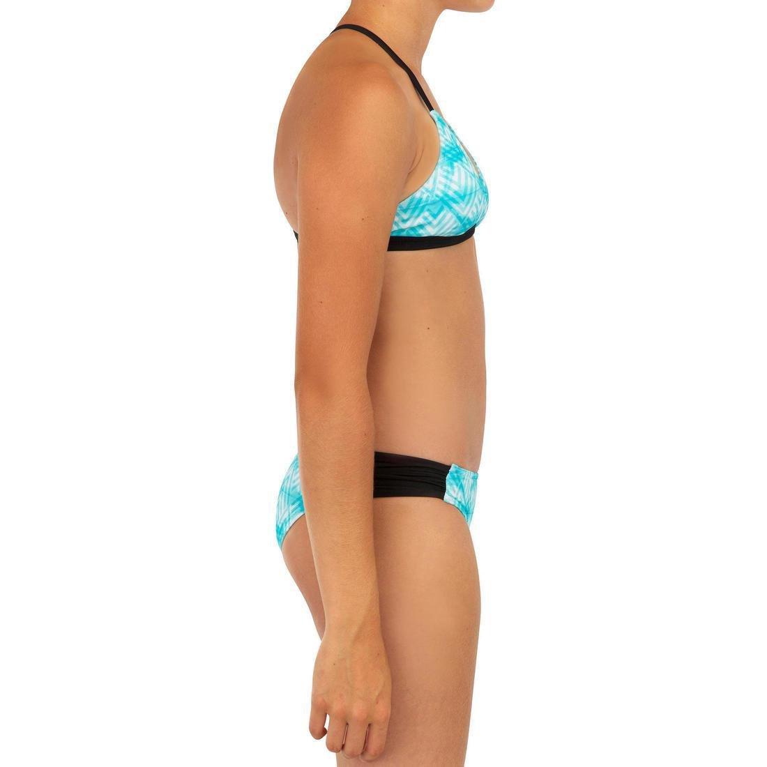 Girl Surf Swimsuit Triangle Top Betty 500, Black, , large image number 11