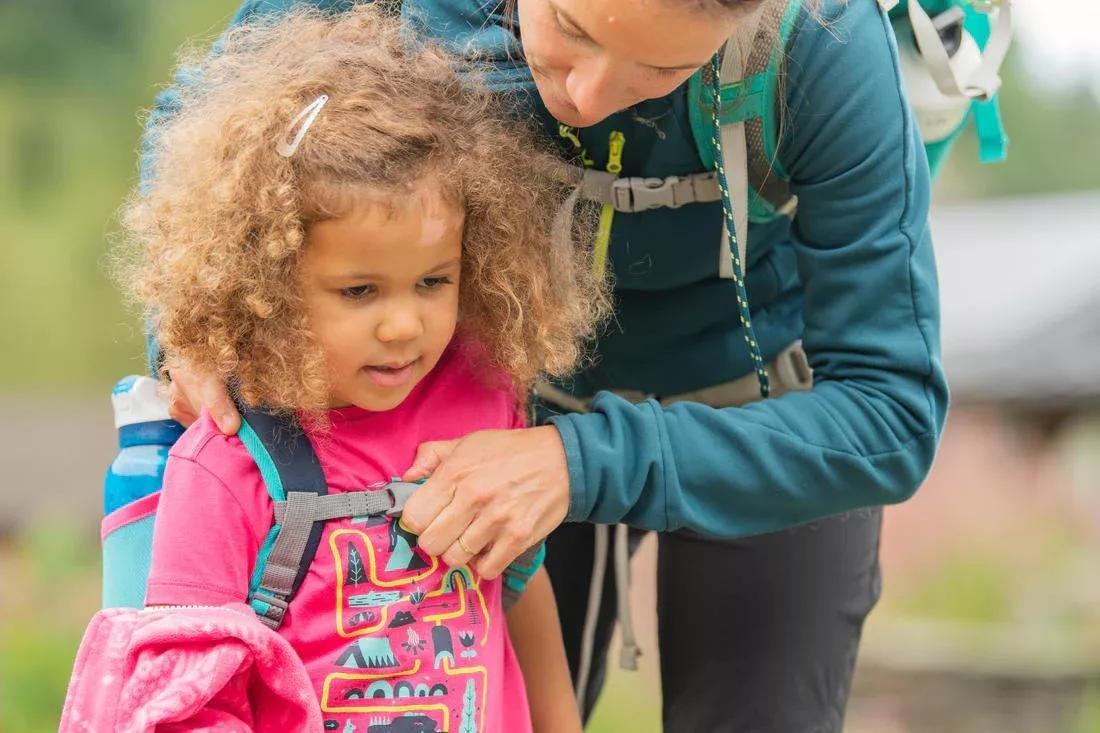 CARIBBEAN TURQUOISE GREEN 5 L kids' small hiking backpack, 2-6 years, MH100, No Color, large image number 3