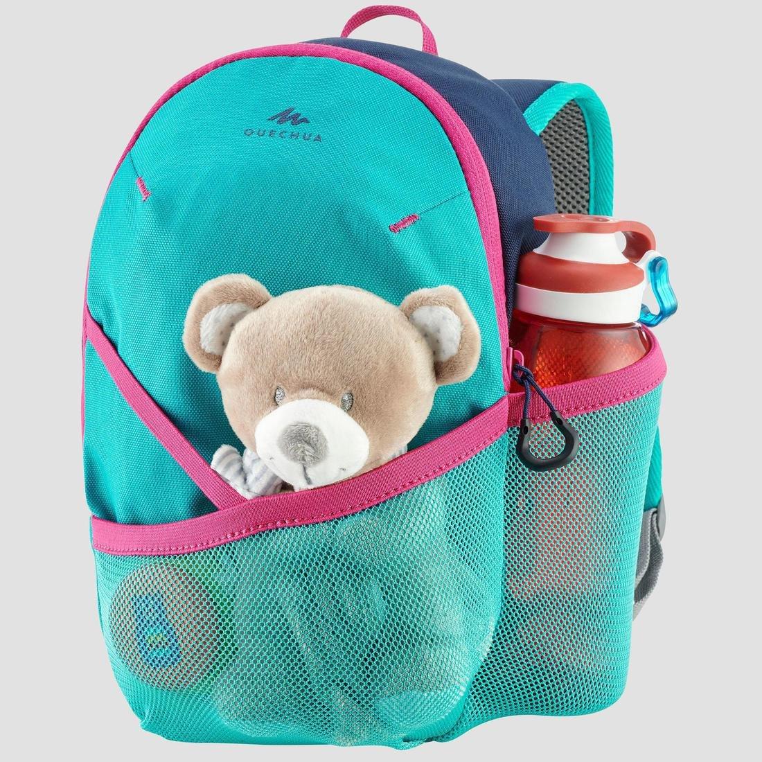 CARIBBEAN TURQUOISE GREEN 5 L kids' small hiking backpack, 2-6 years, MH100, No Color, large image number 11