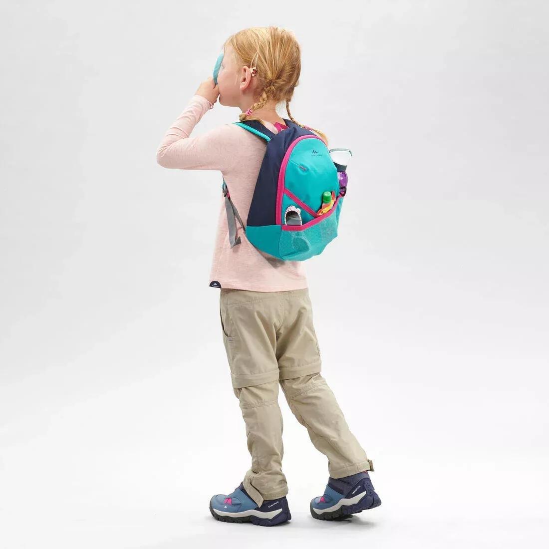 CARIBBEAN TURQUOISE GREEN 5 L kids' small hiking backpack, 2-6 years, MH100, No Color, large image number 14