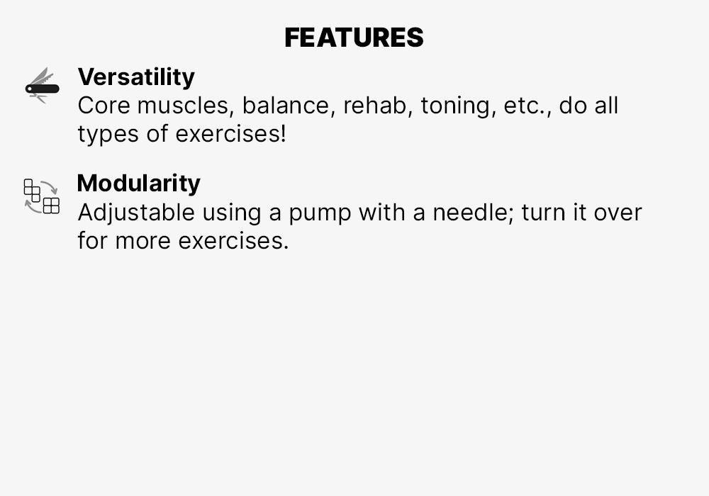 Fitness Reversible And Adjustable Feet Mobility Balance Station, Grey/Green, No Color, large image number 14