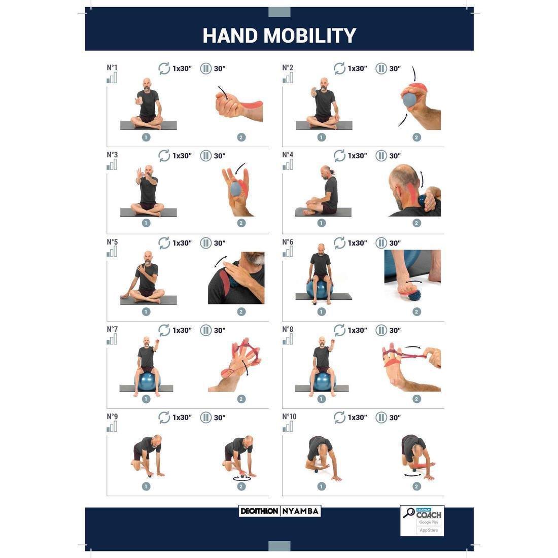 DOMYOS - Hand Mobility Rehabilitation Kit,  Blue