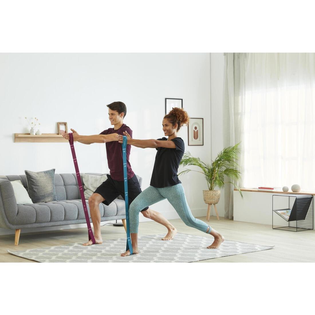 Elastic Fabric Fitness Resistance Band 7 Kg, Peacock Blue, No Color, large image number 1