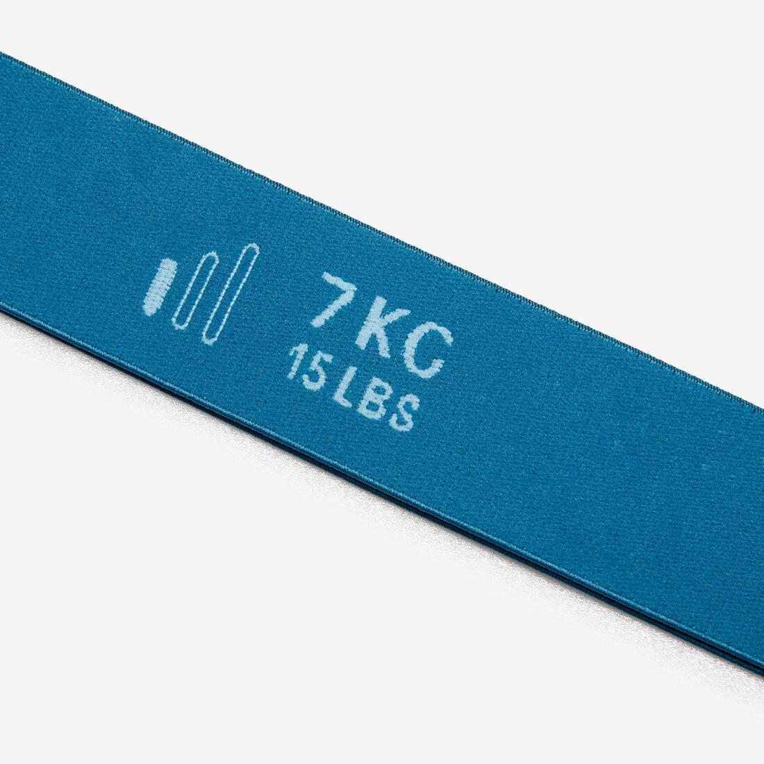 Elastic Fabric Fitness Resistance Band 7 Kg, Peacock Blue, No Color, large image number 2