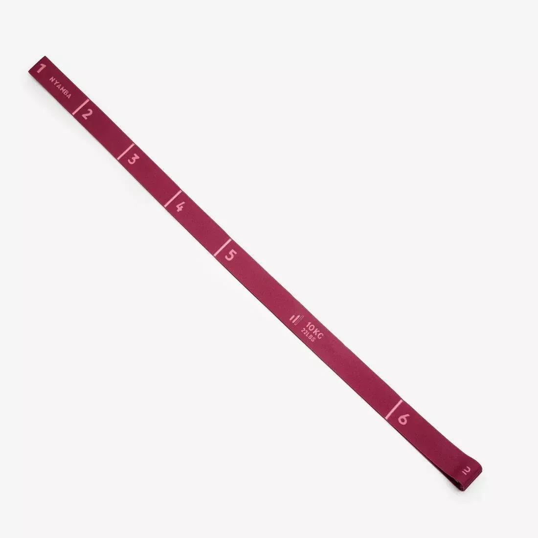 MAUVE Fitness Resistance Textile Band 10 kg - Burgundy, No Color, large image number 0