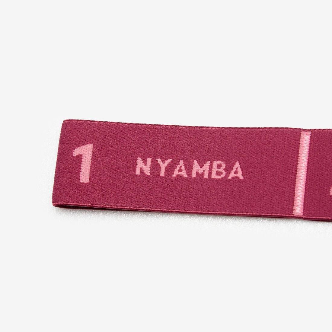 MAUVE Fitness Resistance Textile Band 10 kg - Burgundy, No Color, large image number 3
