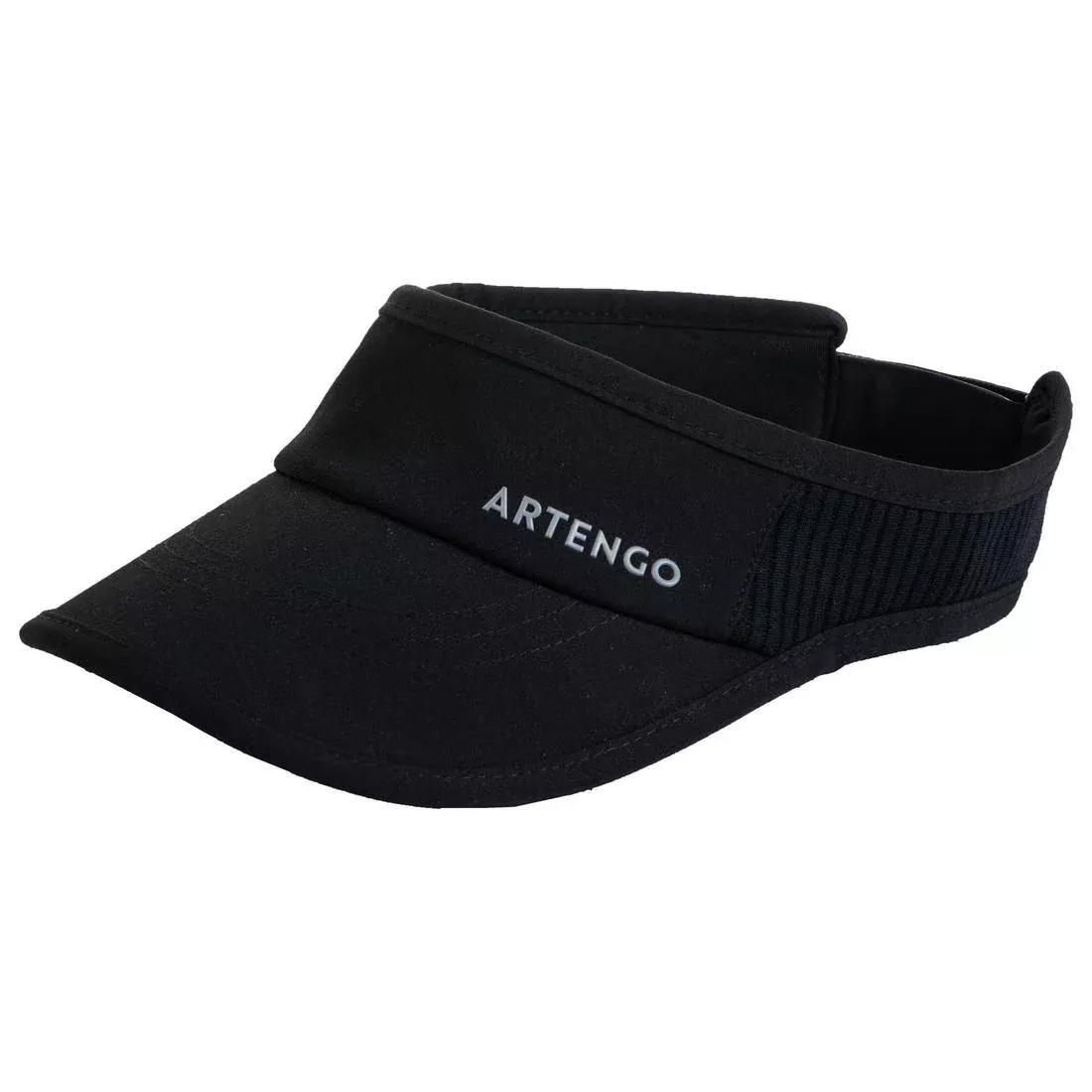 Tennis Visor - TV 500 Size 56, Black, No Color, large image number 0