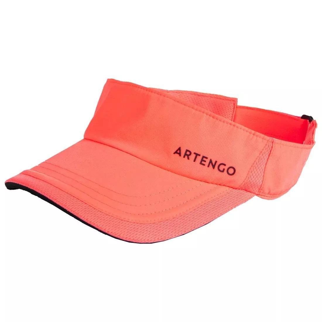 Tennis Visor TV 100 , Fluo Peach, No Color, large image number 0