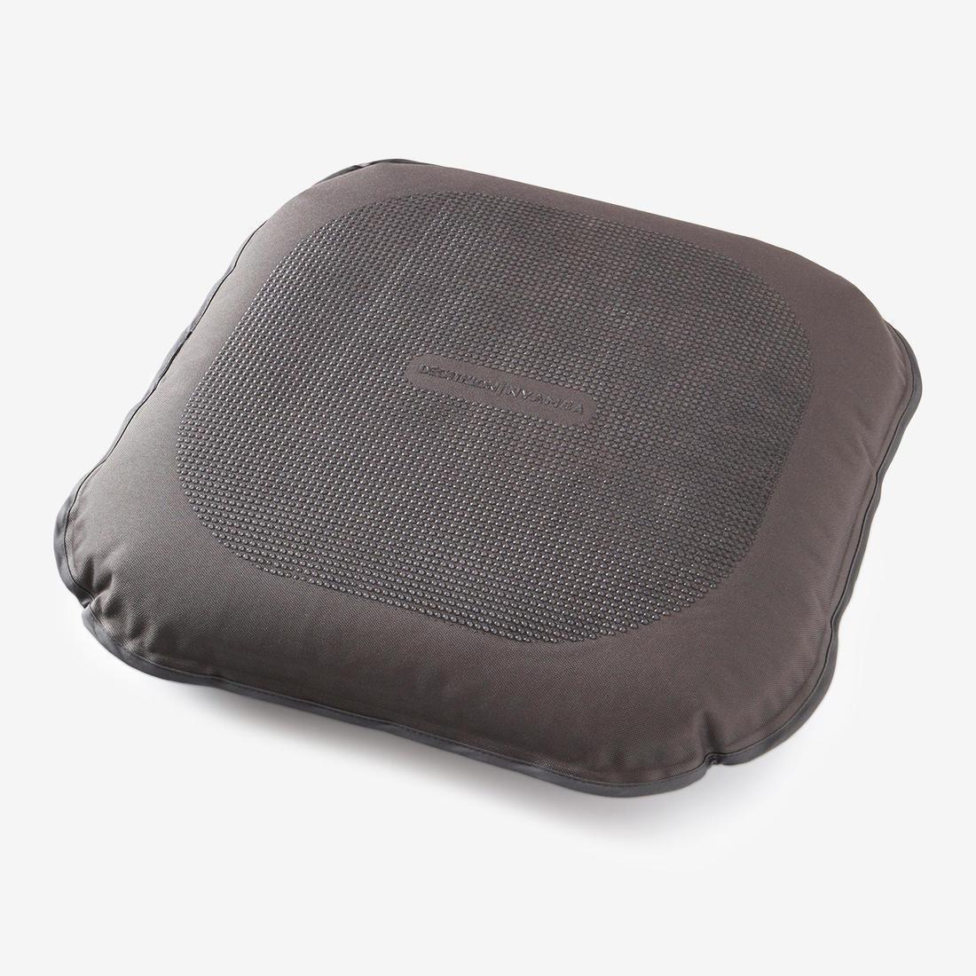 DOMYOS - Adjustable Fabric Back Mobility Balance Cushion, Charcoal Grey