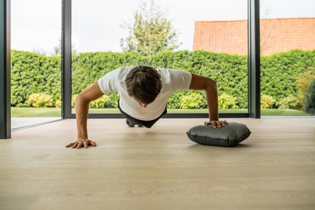 Adjustable Fabric Back Mobility Balance Cushion, Grey, No Color, large image number 13