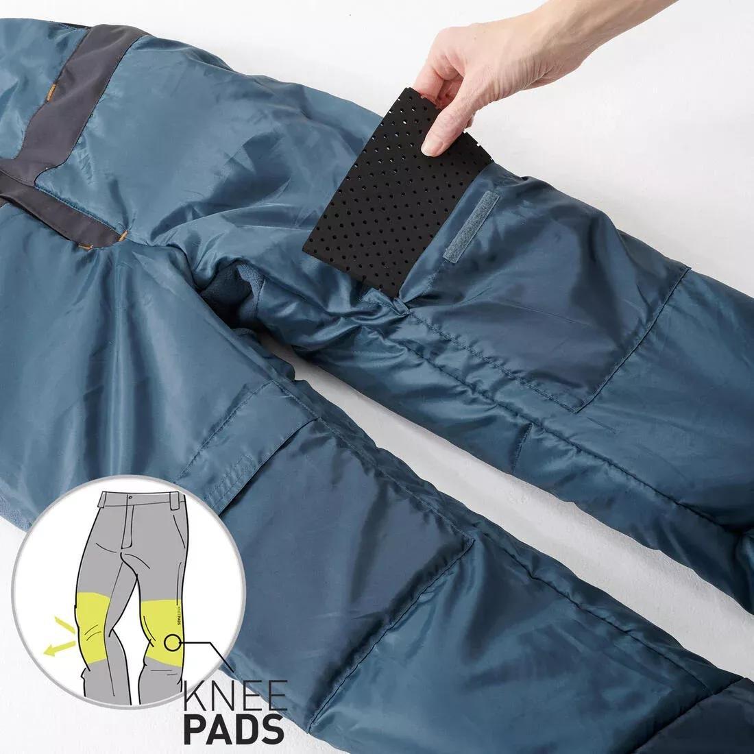 Kids Boys Durable Snowboard Salopettes - Bib 500, Grey, , large image number 8