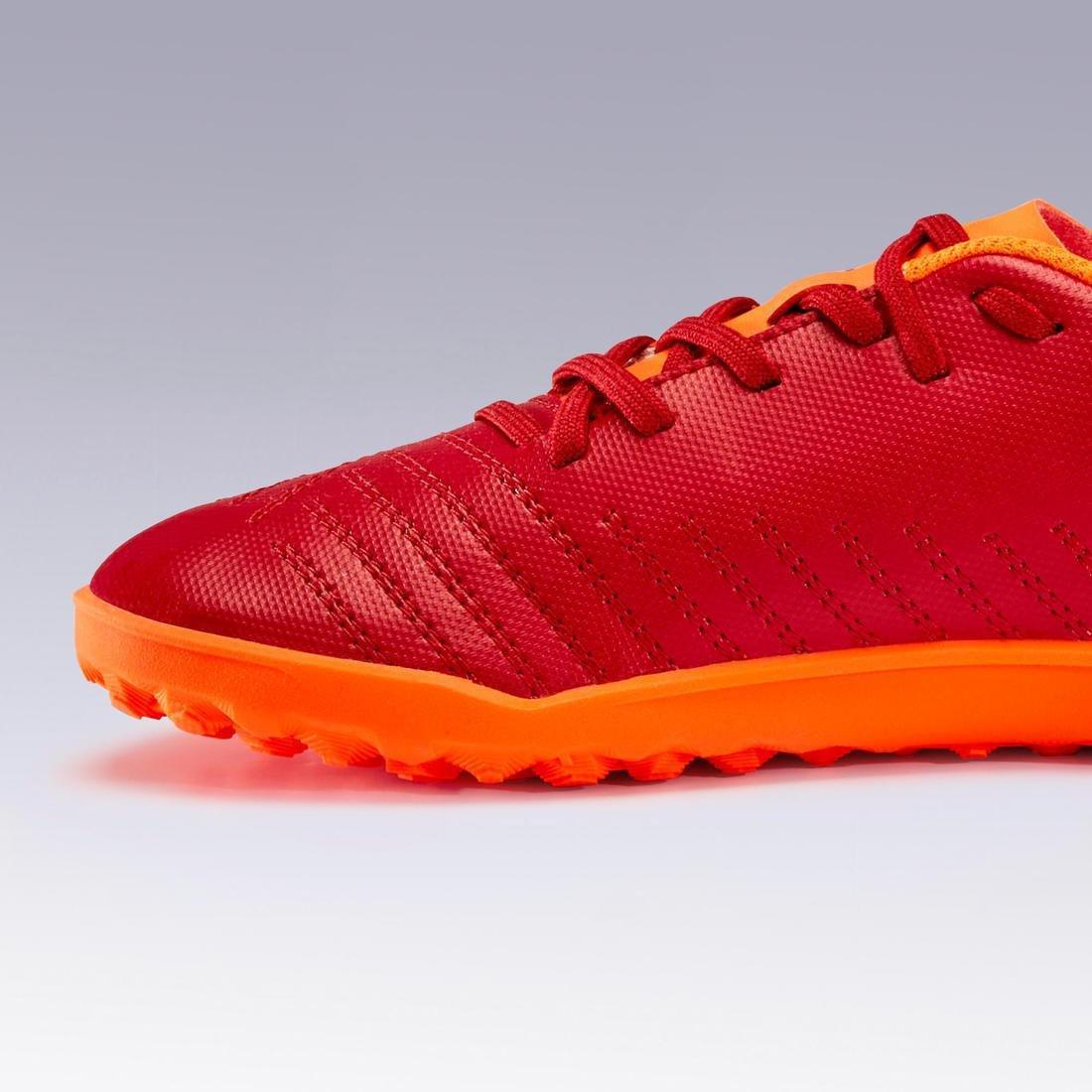 Lace-Up Football Boots Agility140 Hg, Bordeaux, , large image number 4