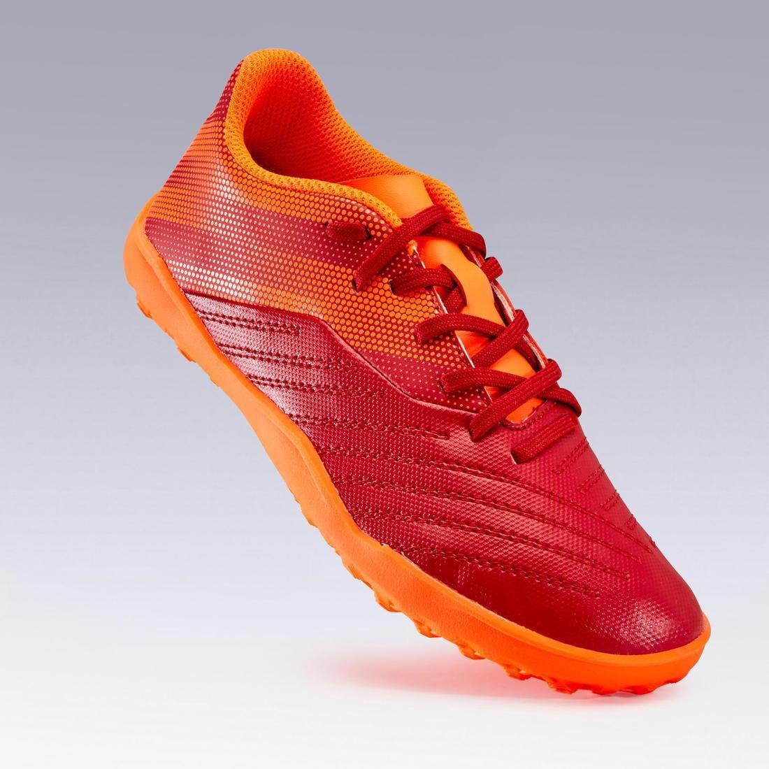 Lace-Up Football Boots Agility140 Hg, Bordeaux, , large image number 7