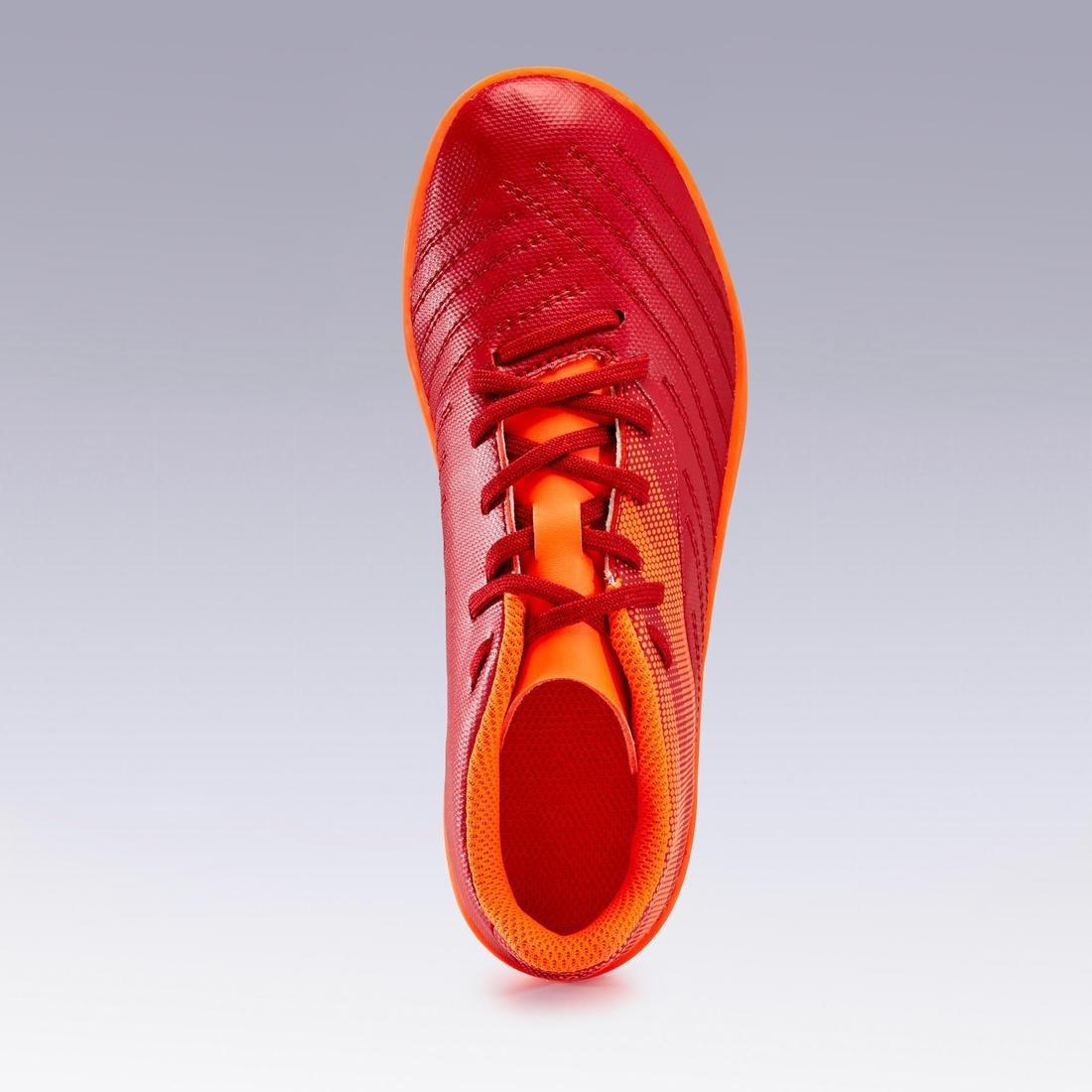 Lace-Up Football Boots Agility140 Hg, Bordeaux, , large image number 8