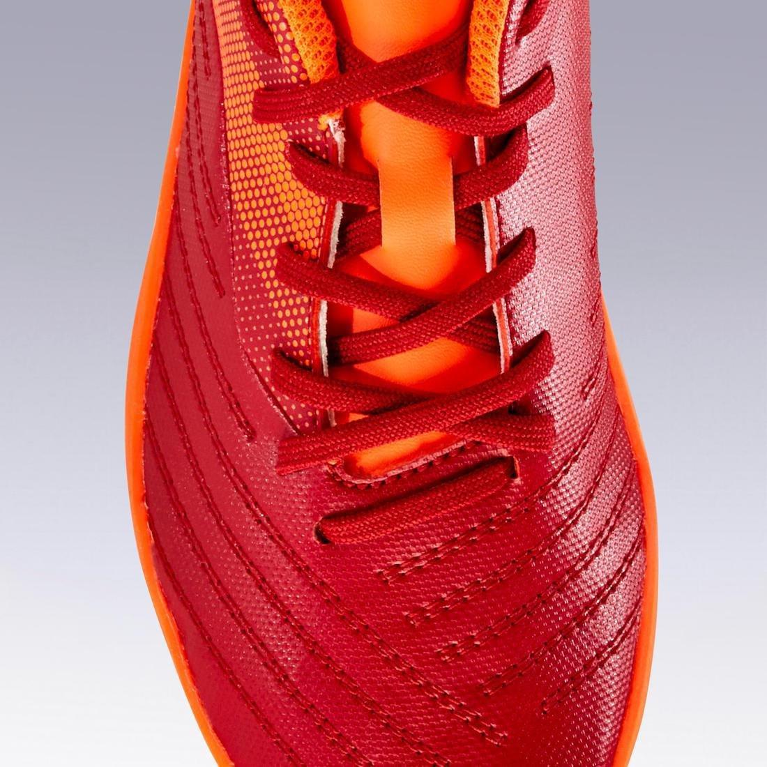 Lace-Up Football Boots Agility140 Hg, Bordeaux, , large image number 10