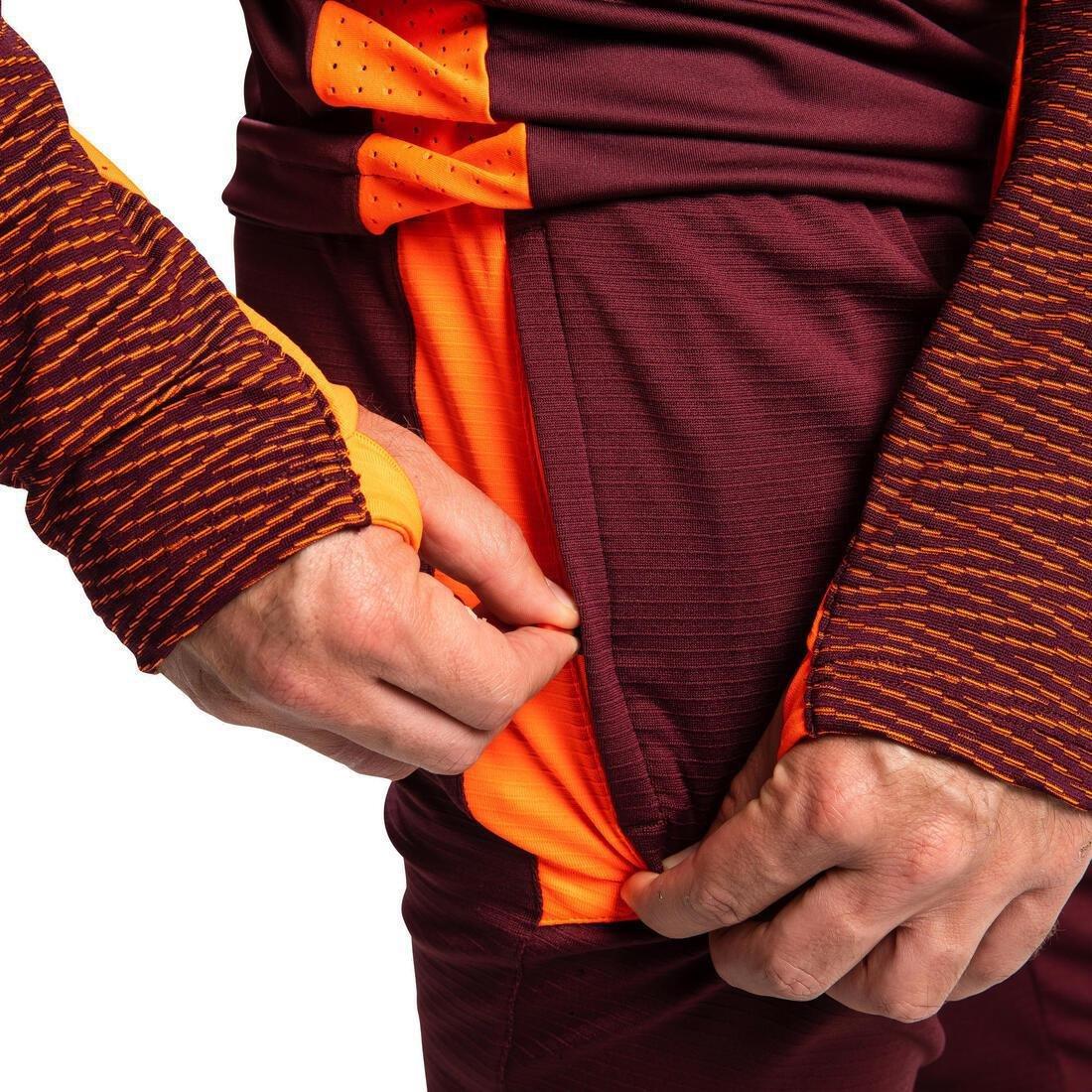 BORDEAUX Adult Football Bottoms CLR - Burgundy, No Color, large image number 2