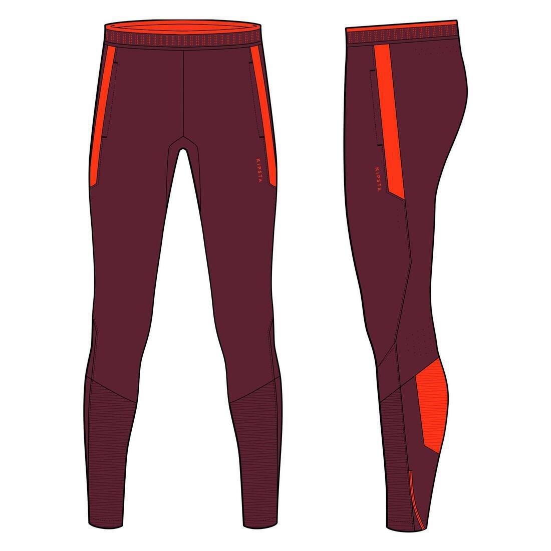 BORDEAUX Adult Football Bottoms CLR - Burgundy, No Color, large image number 12