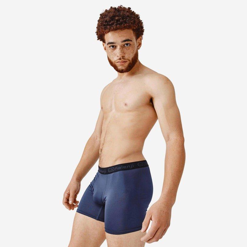 Men's Breathable Running Boxers, Blue