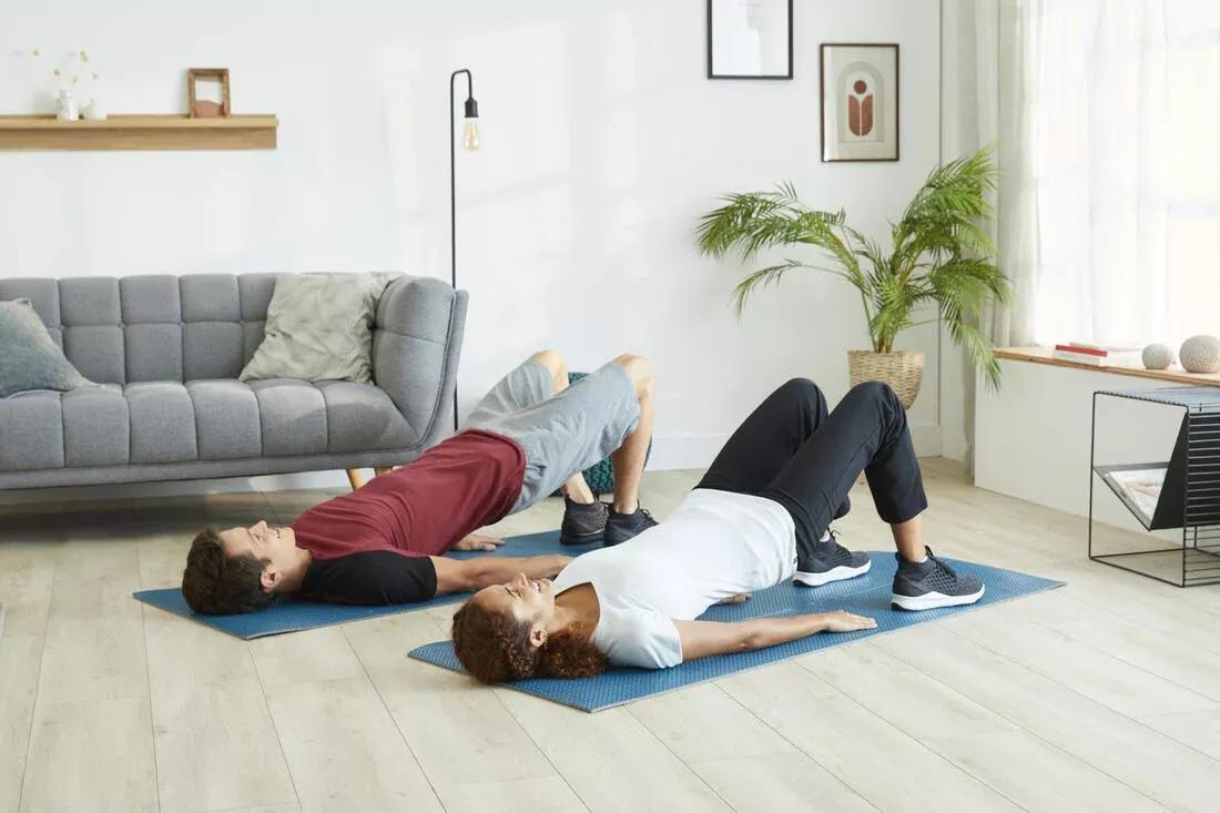 Fitness Floor Mat, Turquoise, Deep Blue, No Color, large image number 12