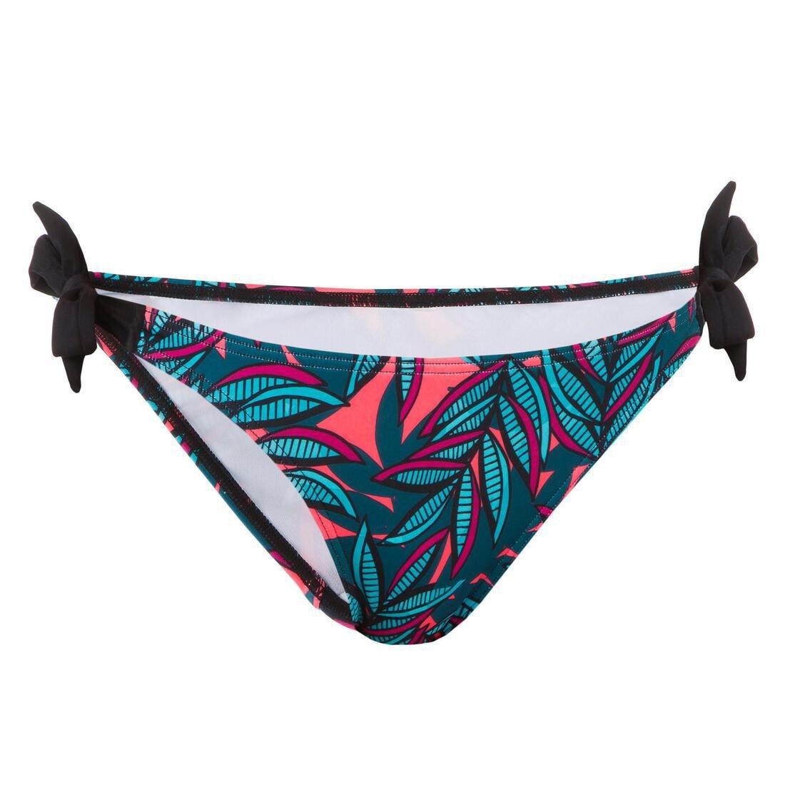 Women Notched And Knotted Swimsuit Bottom, Pink, , large image number 1