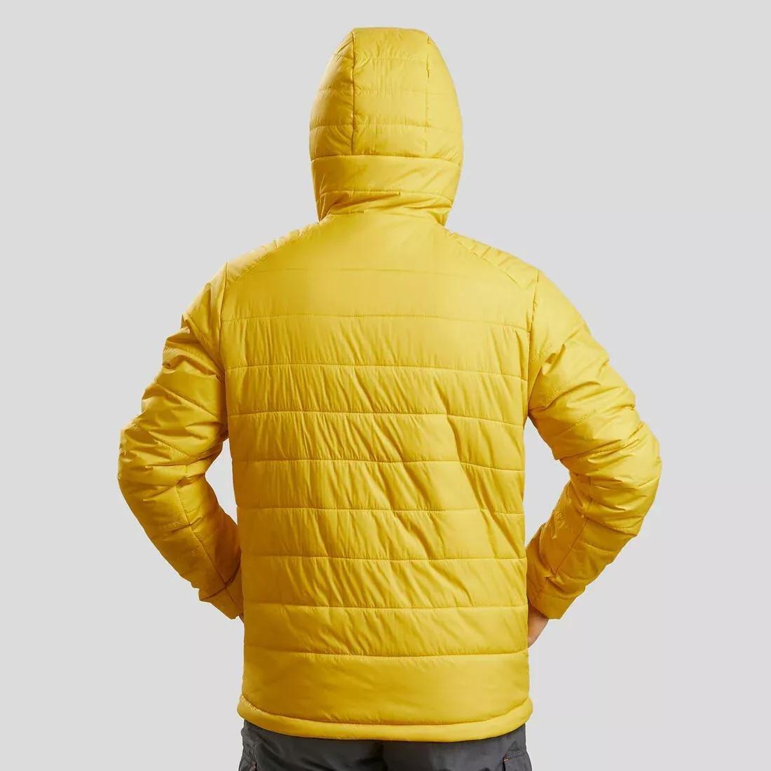 Men Synthetic Mountain Trekking Hooded Padded Jacket - Mt100 - 5C, Grey, , large image number 3