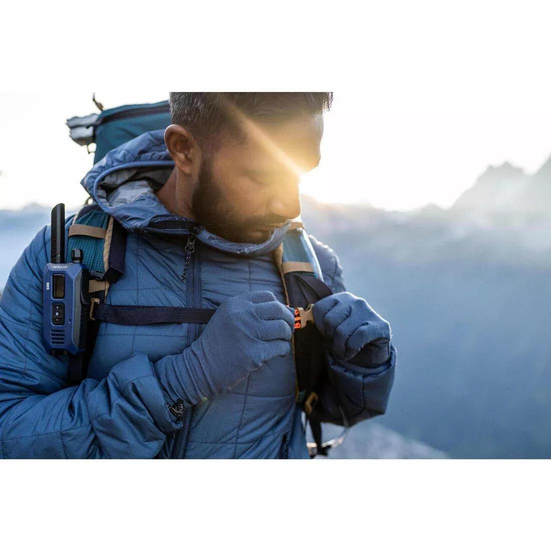 Men Synthetic Mountain Trekking Hooded Padded Jacket - Mt100 - 5C, Grey, , large image number 10
