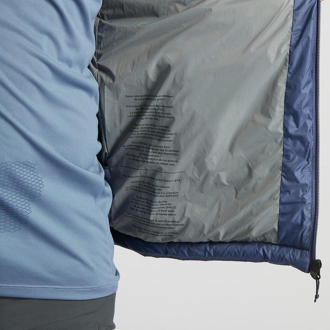 Men Synthetic Mountain Trekking Hooded Padded Jacket - Mt100 - 5C, Grey, , large image number 14