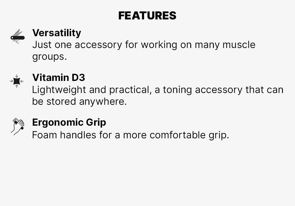 Fitness Elastic Resistance Band with Handles, Mouse Grey, No Color, large image number 15