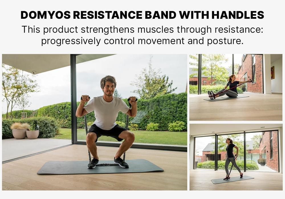 Fitness Elastic Resistance Band with Handles, Mouse Grey, No Color, large image number 17