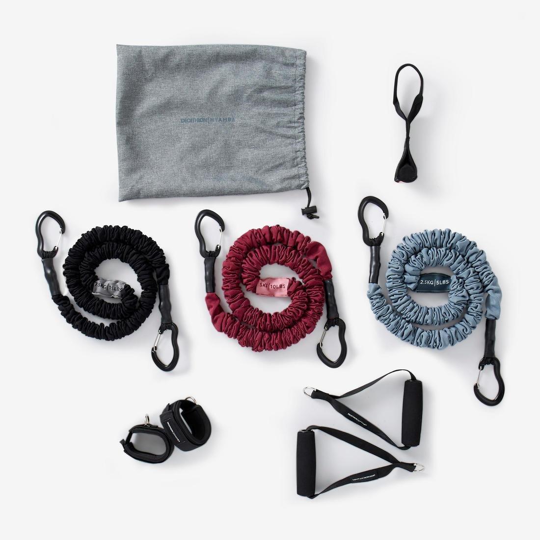 Elastic Band Kit With Handles Tonetubekit, Mouse Grey, No Color, large image number 14