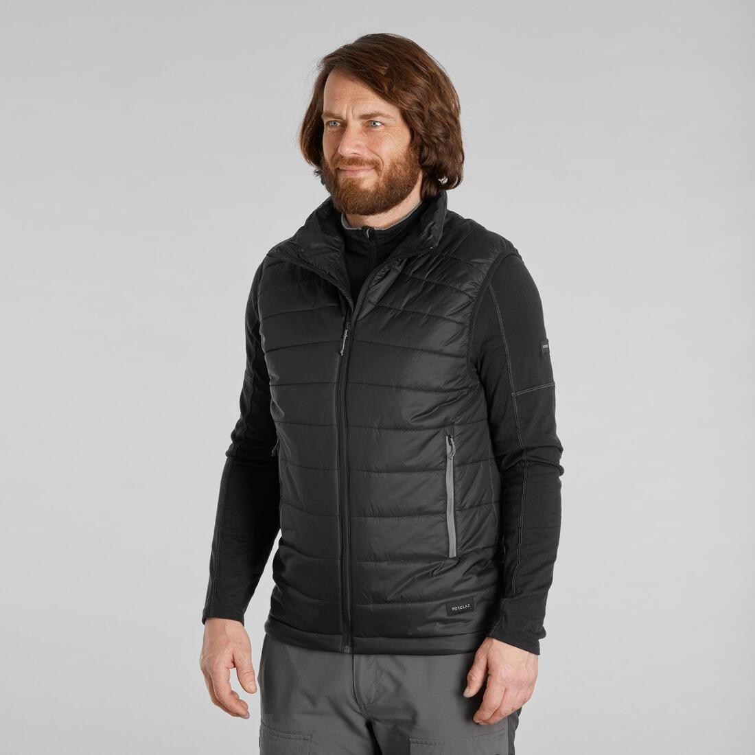 Men's  Padded Sleeveless Jacket, Black, , large image number 2
