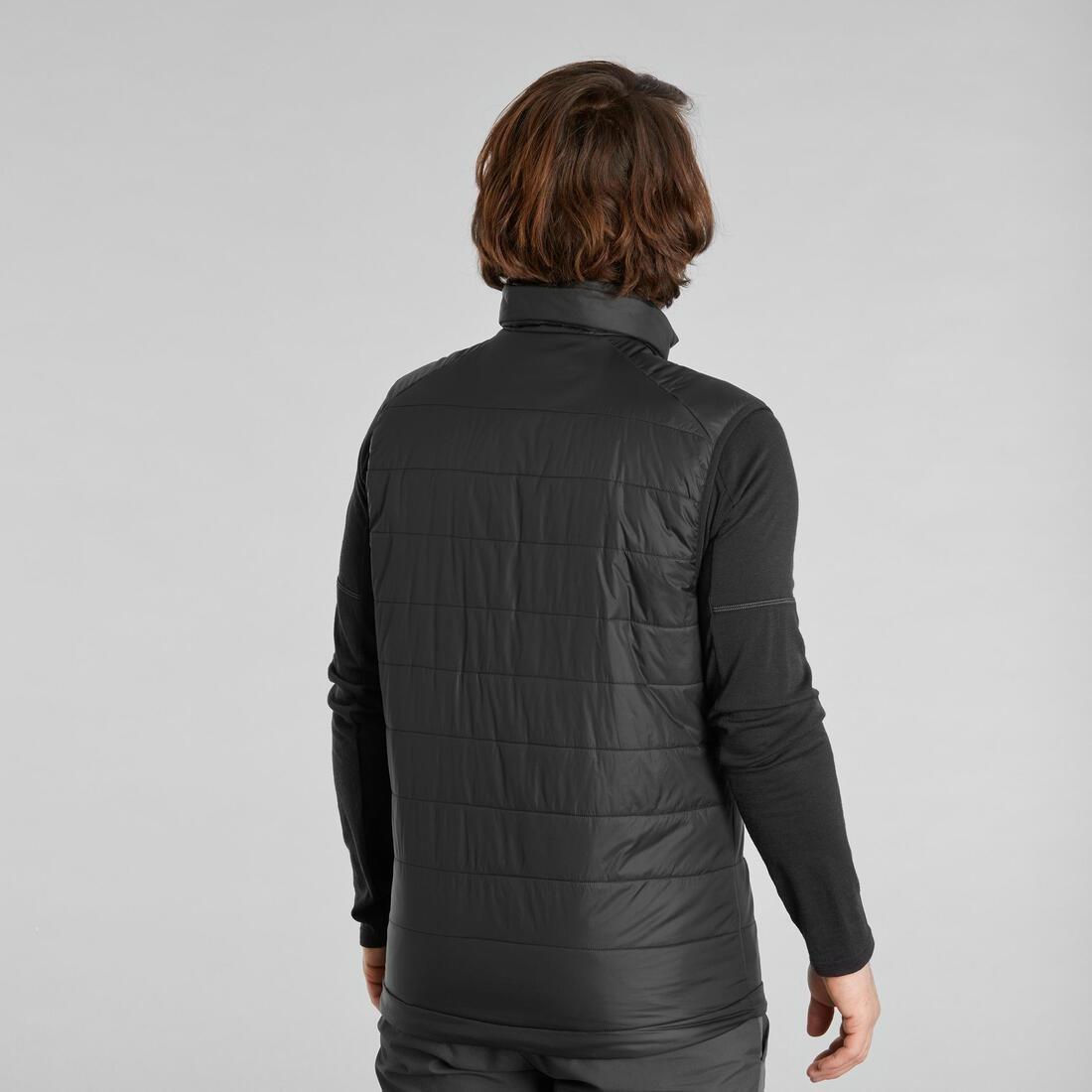Men's  Padded Sleeveless Jacket, Black, , large image number 3