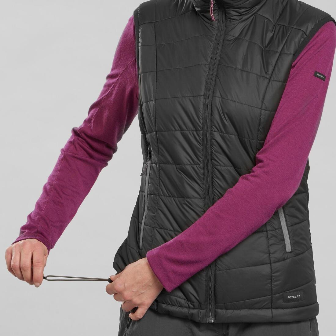 Women's   Sleeveless Padded Jacket, Black, , large image number 3